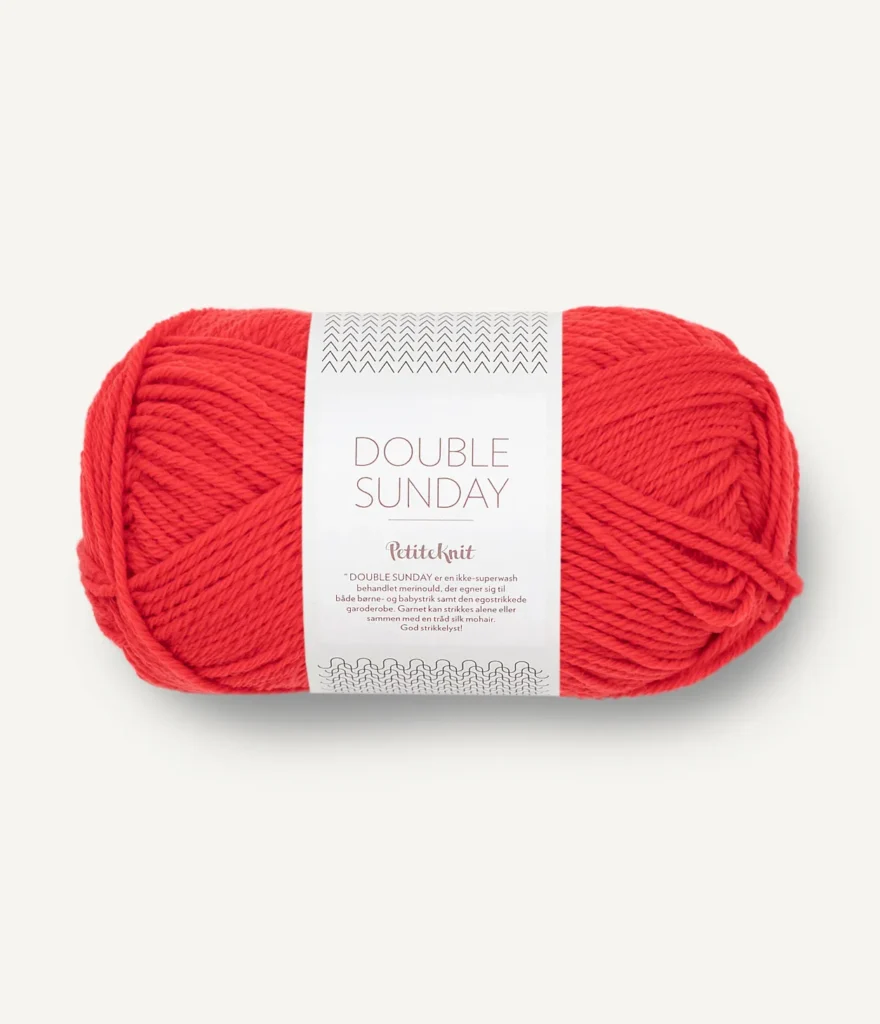 Sandnes Garn jäme meriino lõng Double Sunday värv moonipunane 4008 / Sandnes Garn schunky merino yarn Double Sunday in colour poppy 4008